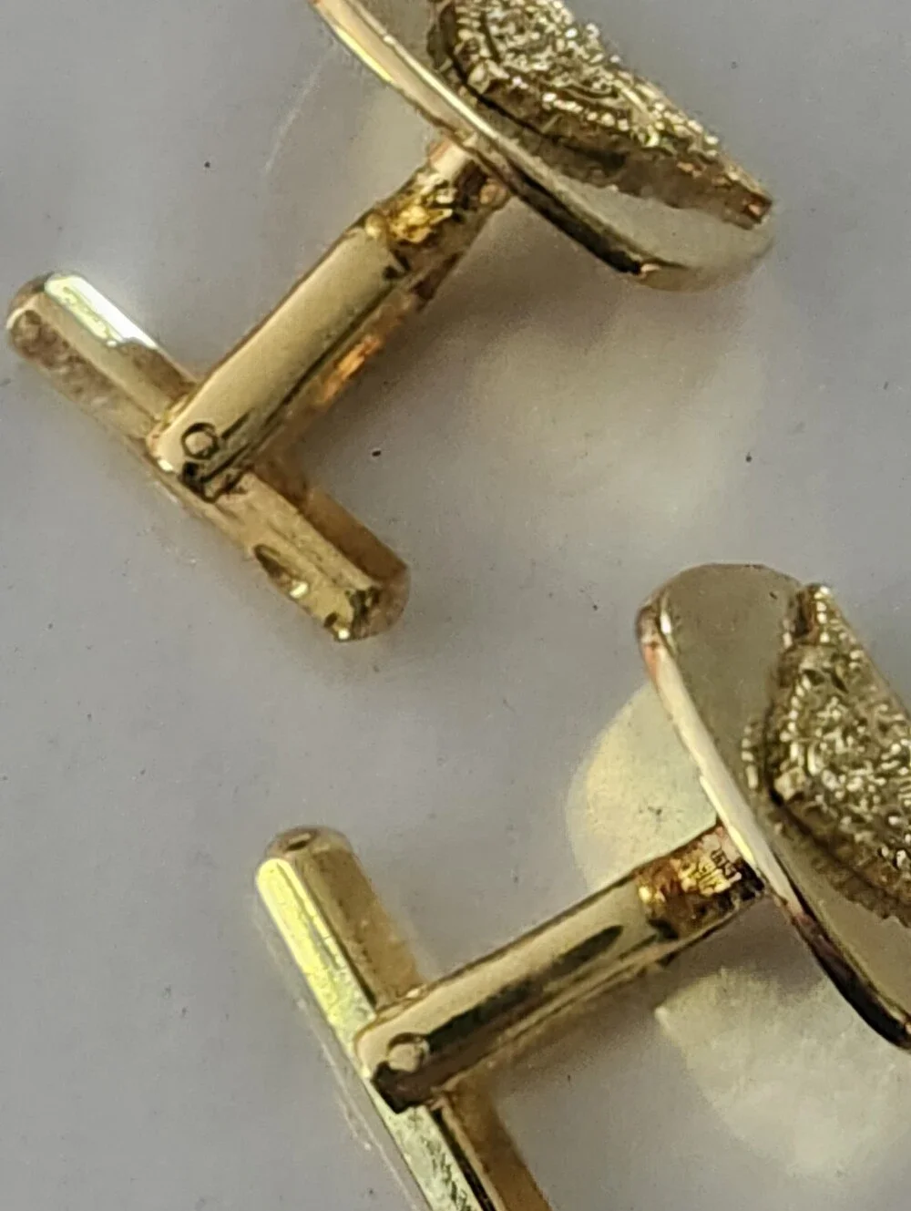 Vtg Gold-tone Winged Eagle Crest 1936 USMA Cufflinks